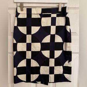 J Crew Women’s Pencil Skirt size 2 Colors black, navy, off white